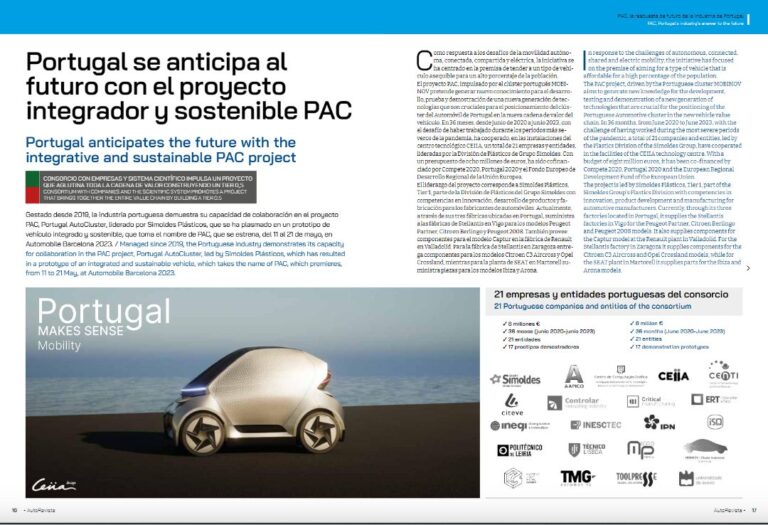Portugal antecipa o futuro com o Projeto PAC integrador e sustentável - Auto Revista nº2379 Abril 2023